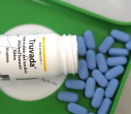 A bottle of Truvada and PrEp pills
