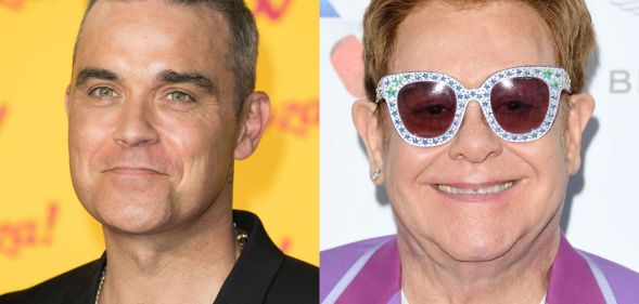 Robbie Williams and Elton John.