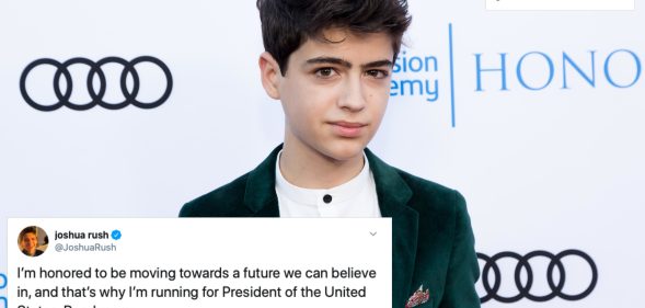 Disney Channel star Joshua Rush jokingly announced his decision to run for US president. (Greg Doherty/Getty Images)