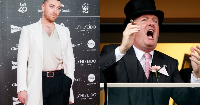 Sam Smith and Piers Morgan
