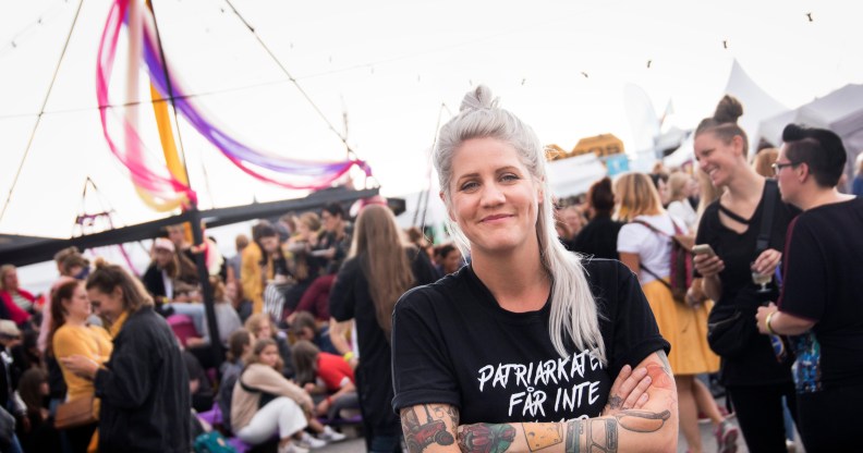 Swedish comedian and TV host Emma Knyckare, founder of Statement Festival.