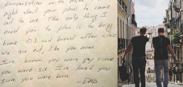 Dad writes son heartwarming letter after he overhears that he is thinking of coming out
