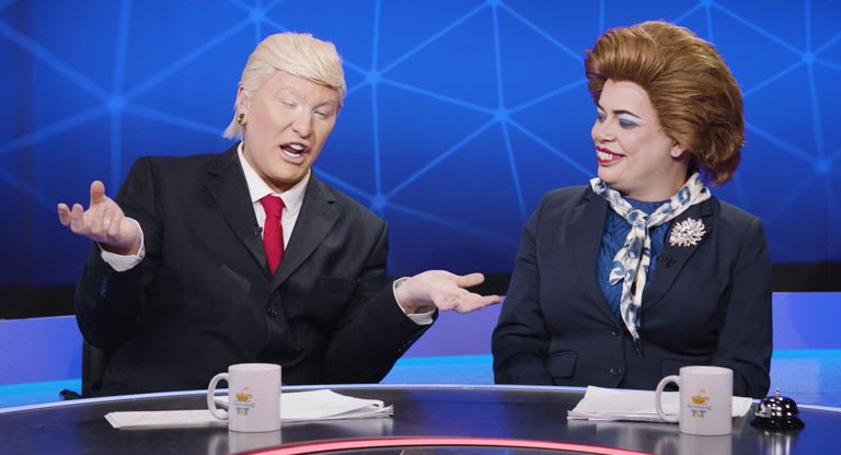 The Vivienne as Donald Trump and Baga Chipz as Margaret Thatcher