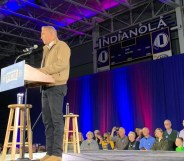 Kevin Costner turned up at a Pete Buttigieg rally