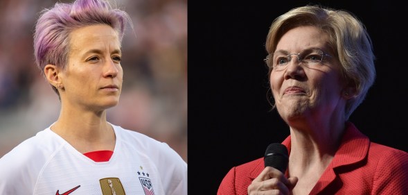 World Cup champion Megan Rapinoe has endorsed Senator Elizabeth Warren for President