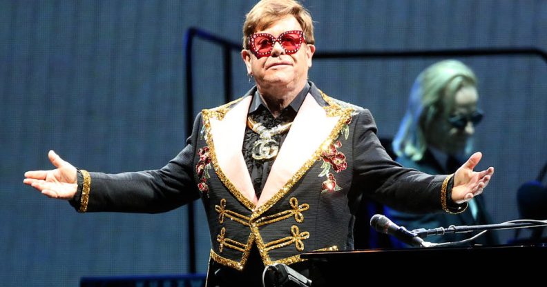 Elton John performing in Perth
