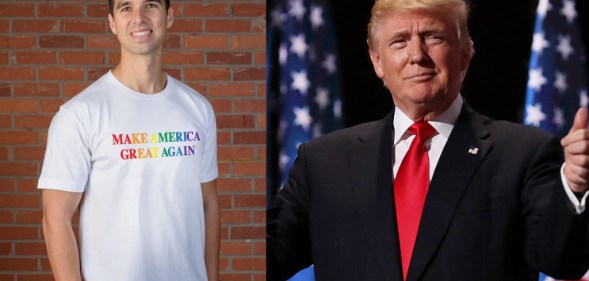 Donald Trump, the most anti-gay and anti-trans president in recent history, is selling Pride t-shirts
