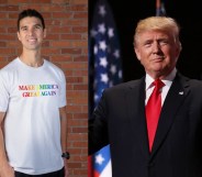 Donald Trump, the most anti-gay and anti-trans president in recent history, is selling Pride t-shirts