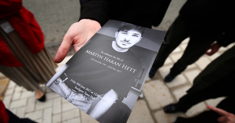 The family of Martyn Hett, one of the victims of a deadly terror attack in Manchester, England, have campaigned for tighter legislation around venue security, dubbed Martyn's law. (Dave Thompson/Getty Images)