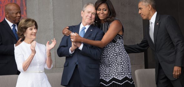 Michelle Obama defended the friendship between Ellen DeGeneres and George Bush