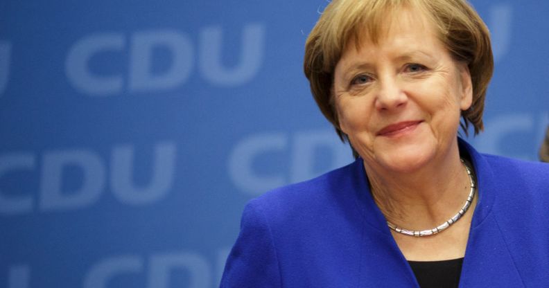 German Chancellor and leader of the German Christian Democrats Angela Merkel