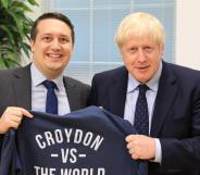 Mario Creatura, pictured with Boris Johnson, had denied responsibility for the cartoon