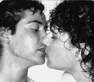 Keanu Reeves (L) and Carl Marotte starred in a homoerotic play in 1984 and wow, just wow. (Instagram)