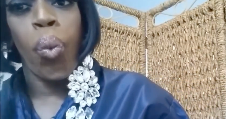 RuPaul's Drag Race star Jasmine Masters saying "and I oop" has named GIF of the year ad her reaction is priceless. (Screen capture via YouTube)