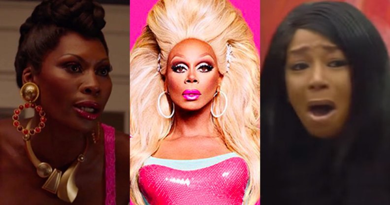 Elektra Abundance, RuPaul and Tiffany Pollard