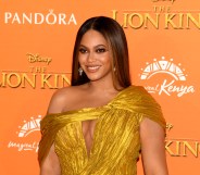 Beyonce at the premiere of The Lion King
