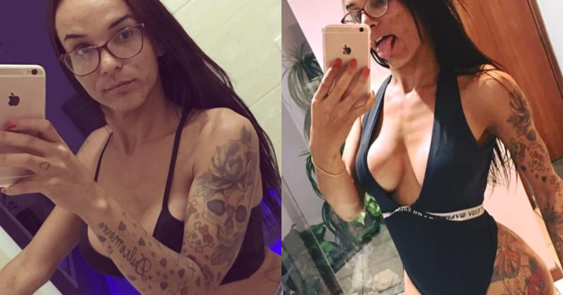 Marcelle Brandina was a 23-year-old retail manager and reportedly a sex worker who was found dead by a highway in Brazil. (Facebook)