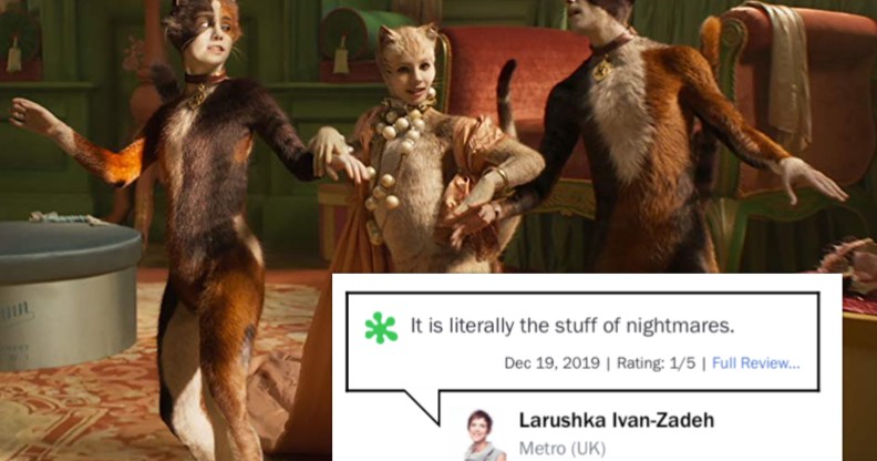 So, it's either ejecting yourself into the sun, or becoming a dog person from the looks of the reviews of Cats. (IMDb)