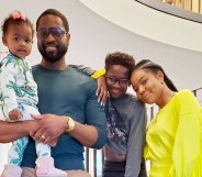 Dwyane Wade, Gabrielle Union and their children Zaya, 12, and Kaavia James, one. (Instagram)