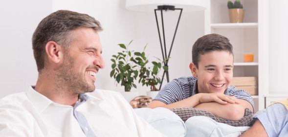 A father walked in on his son having sex with his "really good friend". (Stock photo via Elements Envato)