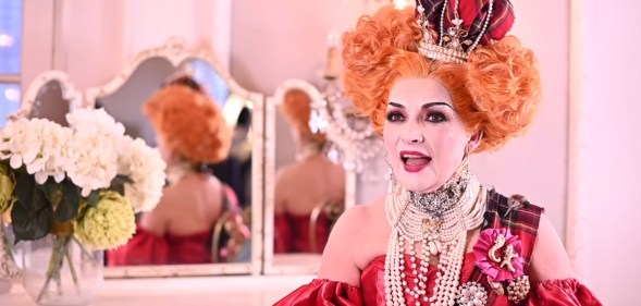 Lorraine Kelly dragged up for Attitude Magazine as Morning Gloria