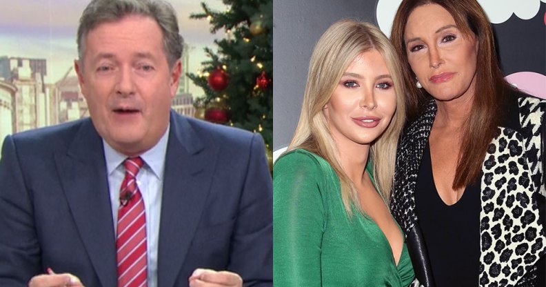 Piers Morgan, Caitlyn Jenner and Sophia Hutchins