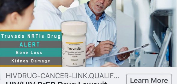 One of the PrEP Facebook adverts.