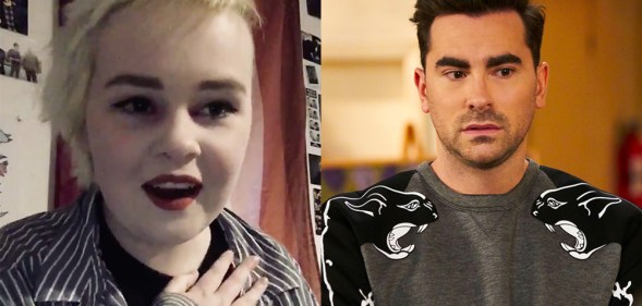 Dan Levy and a Schitt's Creek fan