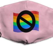 Amazon swiftly removed the 'anti-Pride' eye mask for failing to meet company guidelines. (Amazon)