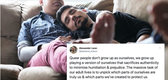 An activist made a moving series of tweets about what it means to grow up queer, and no, you're crying now, OK. (Stock photo via Elements Envato)