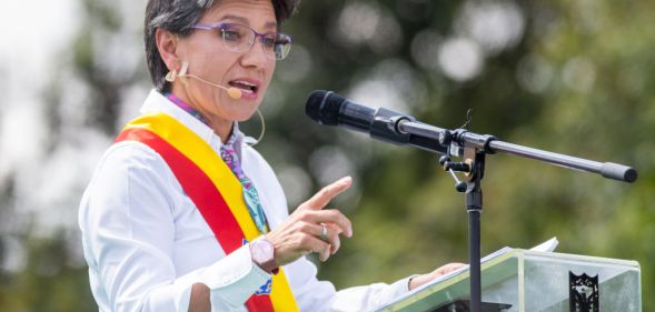Lesbian Columbia mayor of Bogota Claudia Lopez