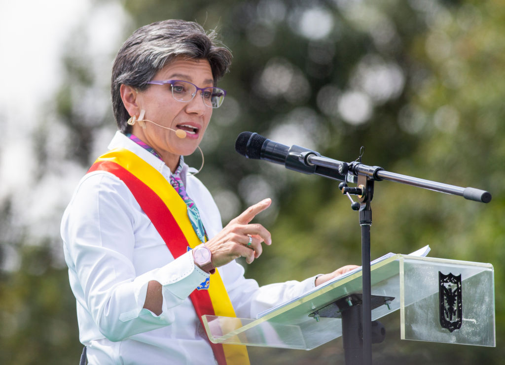 Lesbian Columbia mayor of Bogota Claudia Lopez