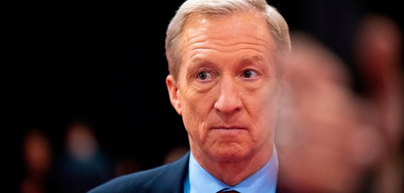 Democratic presidential hopeful billionaire and philanthropist Tom Steyer