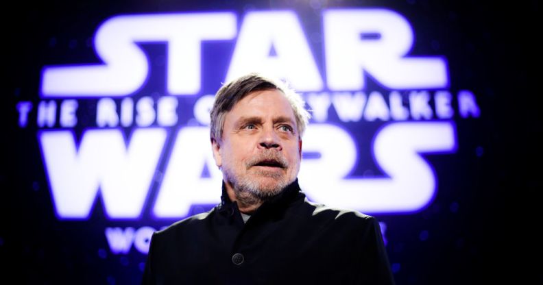 Mark Hamill attends the Premiere of Disney's "Star Wars: The Rise Of Skywalker" on December 16, 2019 in Hollywood, California.