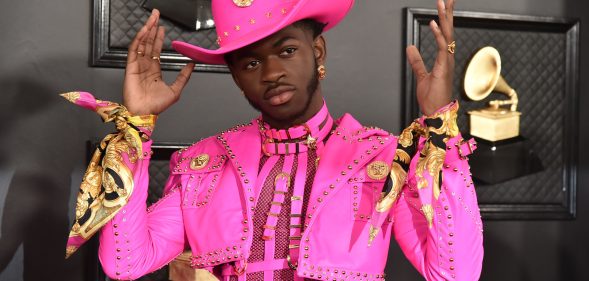 Lil Nas X as a fairy type Pokémon trainer? It was super effective! (David Crotty/Patrick McMullan via Getty Images)
