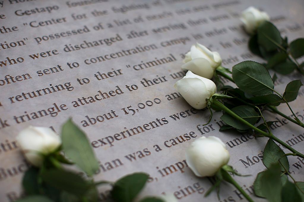 Holocaust Memorial Day: LGBT victims remembered with pink triangle