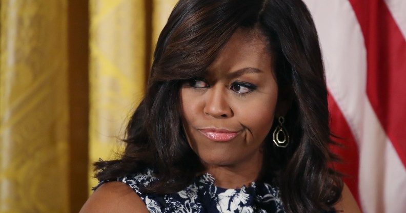 Same, Michelle Obama, same. (Mark Wilson/Getty Images)