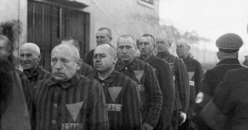 Holocaust Memorial Day gay prisoners pink triangle