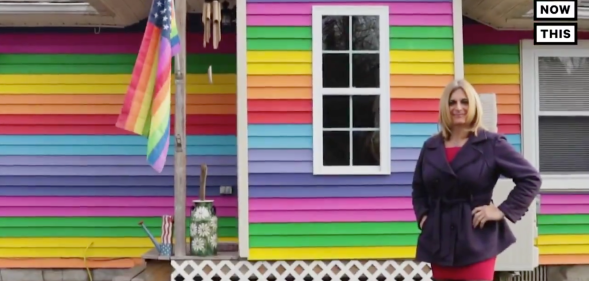 Trans woman's house turned rainbow after transphobes cut cat in half