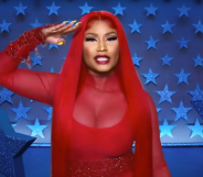 Nicki Minaj 'pleaded allegiance to the drag' in a trailer for RuPaul's Drag Race season 12. (Screen capture via YouTube)