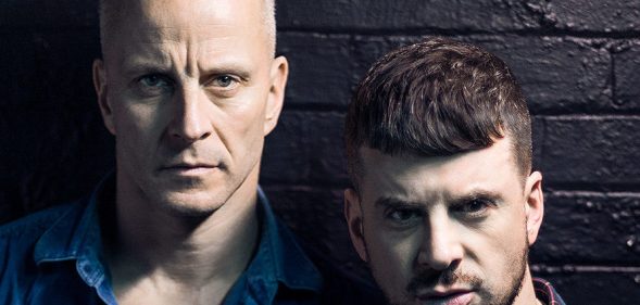 Artist Jonny Woo (L) and actor Alexis Gregory. (The Glory)