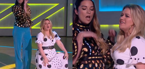 Kelly Clarkson and Annie Murphy duetting A Little Bit Alexis is gay rights