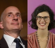 Lord Andrew Adonis (L) said there is no "story" in response to Layla Moran coming out as pansexual. (Peter Summers/Getty/PinkNews)