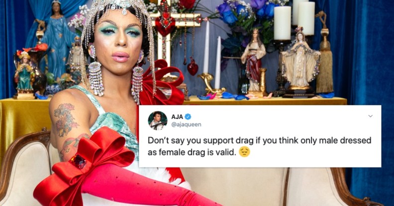 Drag Race alum Aja lit into RuPaul for "denying" trans women the chance to compete on the show. (Santiago Felipe/Getty Images)