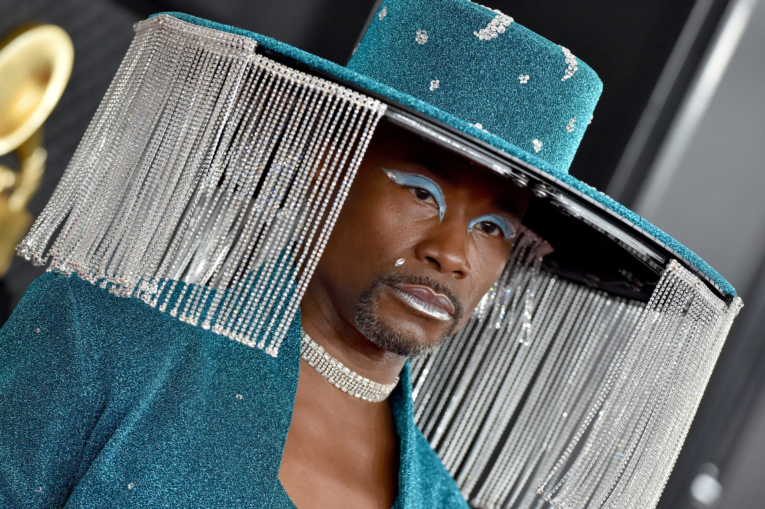 Billy Porter wore a crystal fringed hat to the Grammys and it's everything