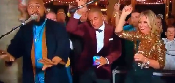 CNN anchor Don Lemon celebrated New Year's Eve in style