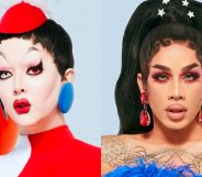 Drag Race season 12 queens Aiden Zhane and Dahlia Sin. (VH1)