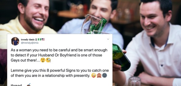 A Twitter thread has gone viral for setting the standard of homophobia for years to come. (Stock photo via Elements Envato)