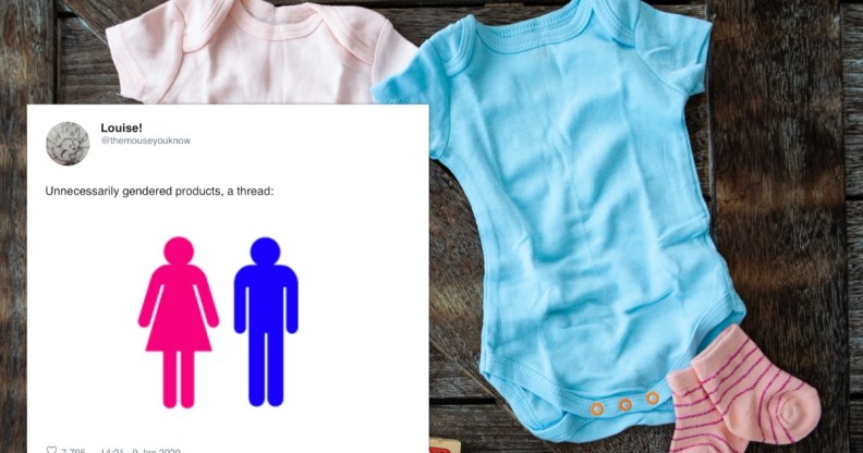 A Twitter thread collating a bi-colourful array of products branded "for boys" and "for girls" has gone viral. (Stock photo via Elements Envato)