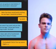 Tim Wright, based in London, England, booked flights to meet a date from Grindr and people had no choice but to applaud him. (Tim Wright)